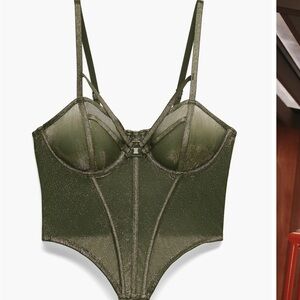 GOING PLATINUM MESH BUSTIER